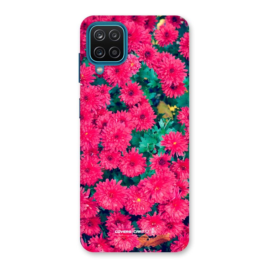 Pink Flowers Back Case for Galaxy M12