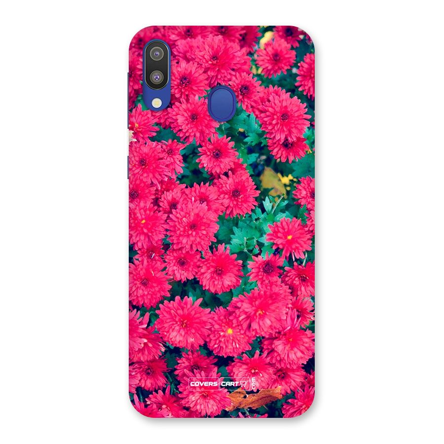 Pink Flowers Back Case for Galaxy M20