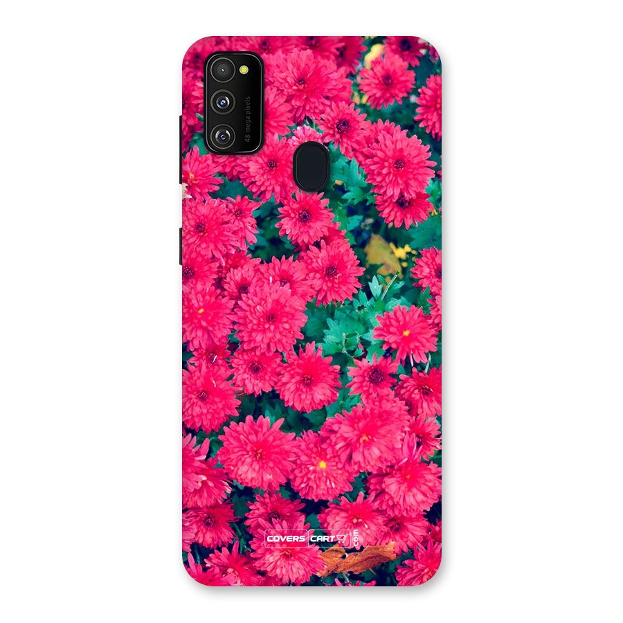 Pink Flowers Back Case for Galaxy M30s