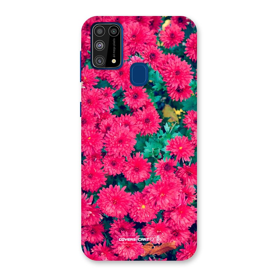 Pink Flowers Back Case for Galaxy M31