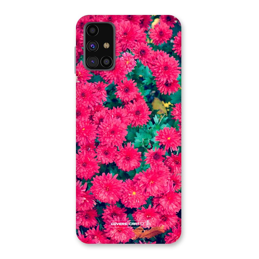 Pink Flowers Back Case for Galaxy M31s