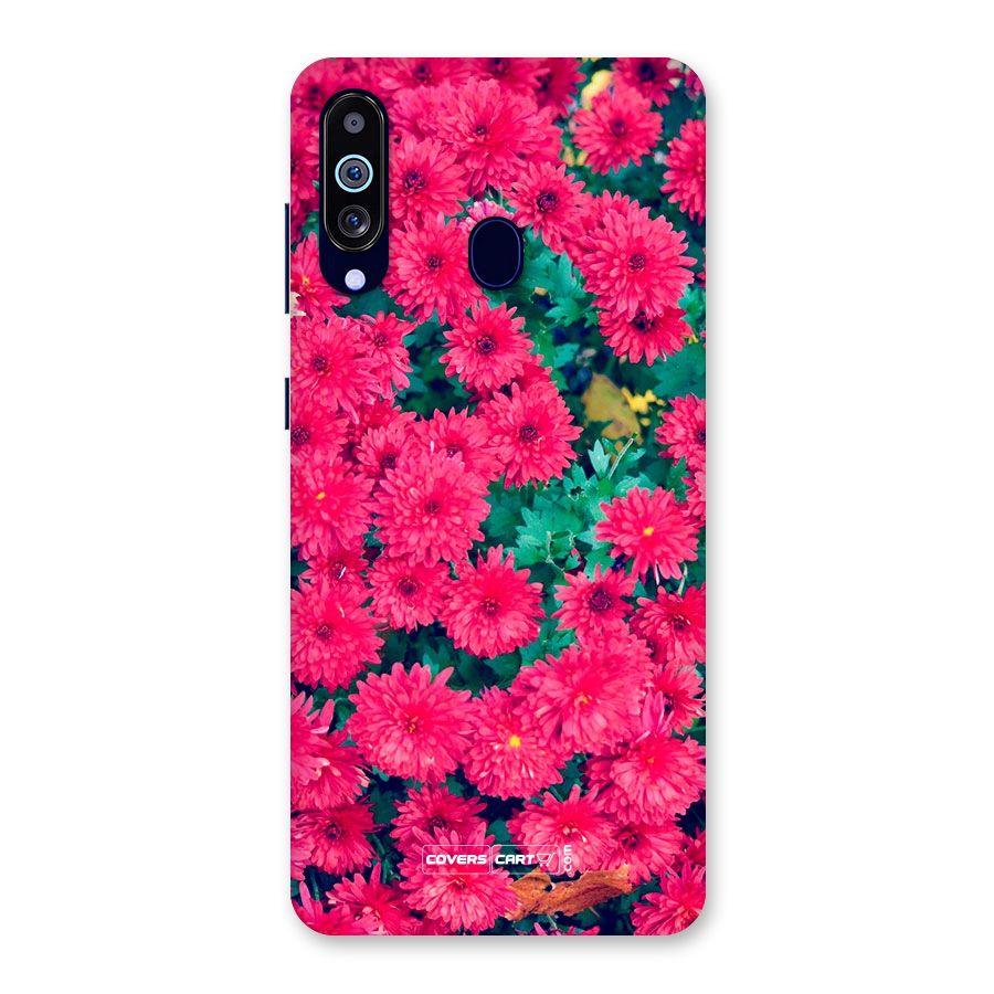 Pink Flowers Back Case for Galaxy M40