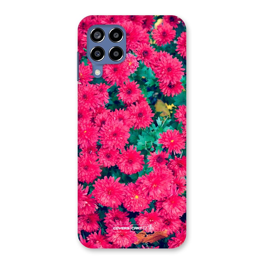 Pink Flowers Back Case for Galaxy M53 5G