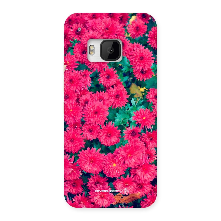 Pink Flowers Back Case for HTC One M9