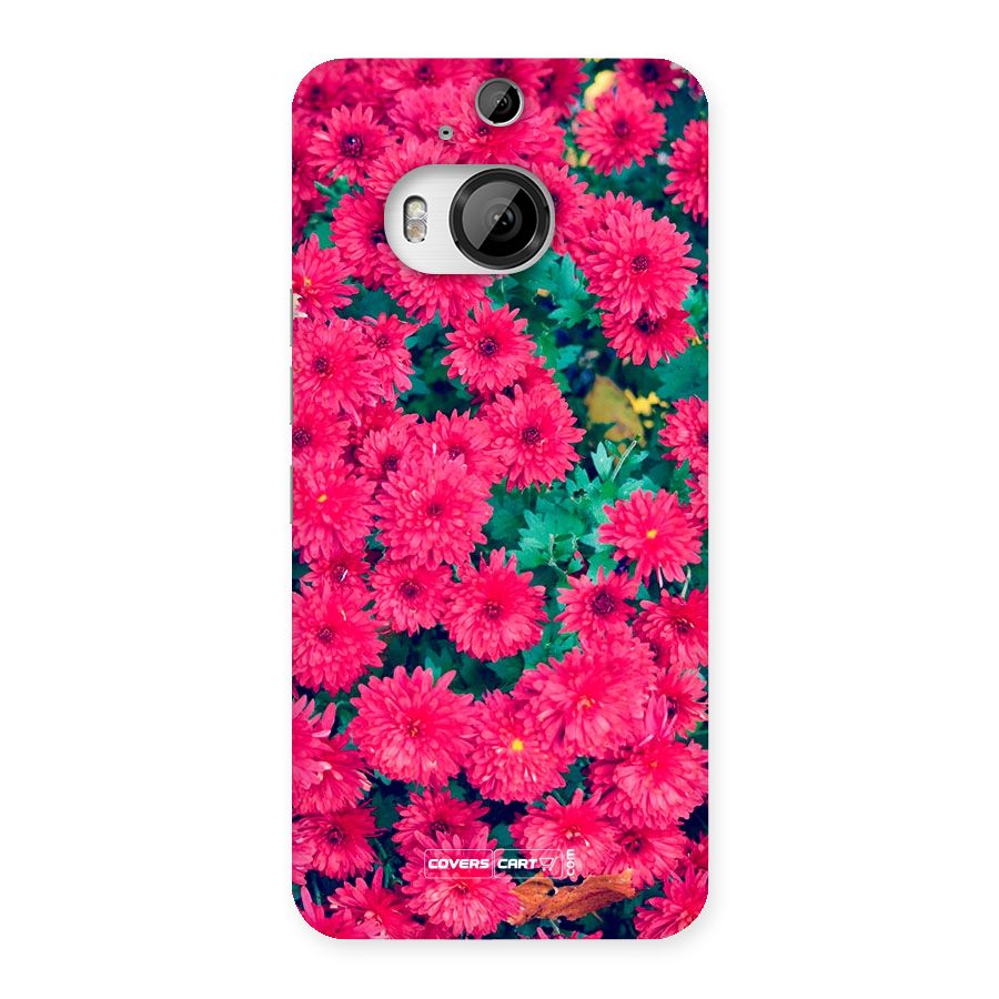 Pink Flowers Back Case for HTC One M9 Plus