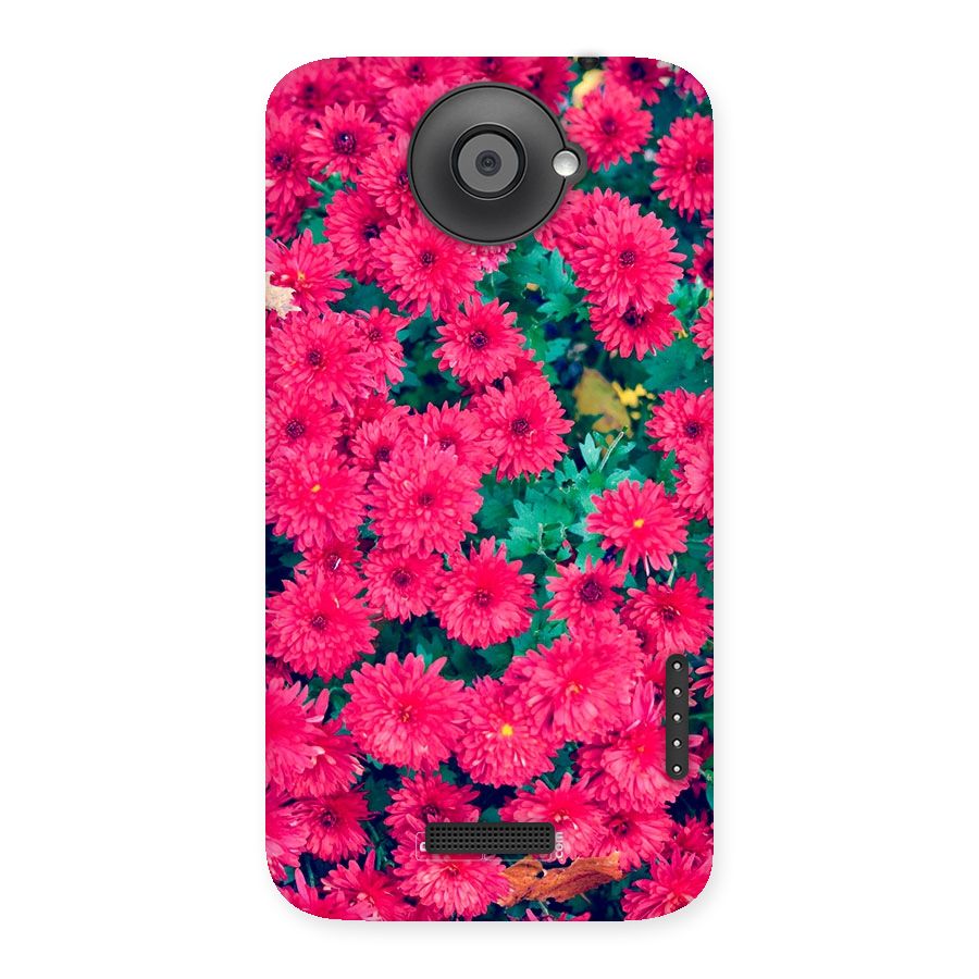 Pink Flowers Back Case for HTC One X