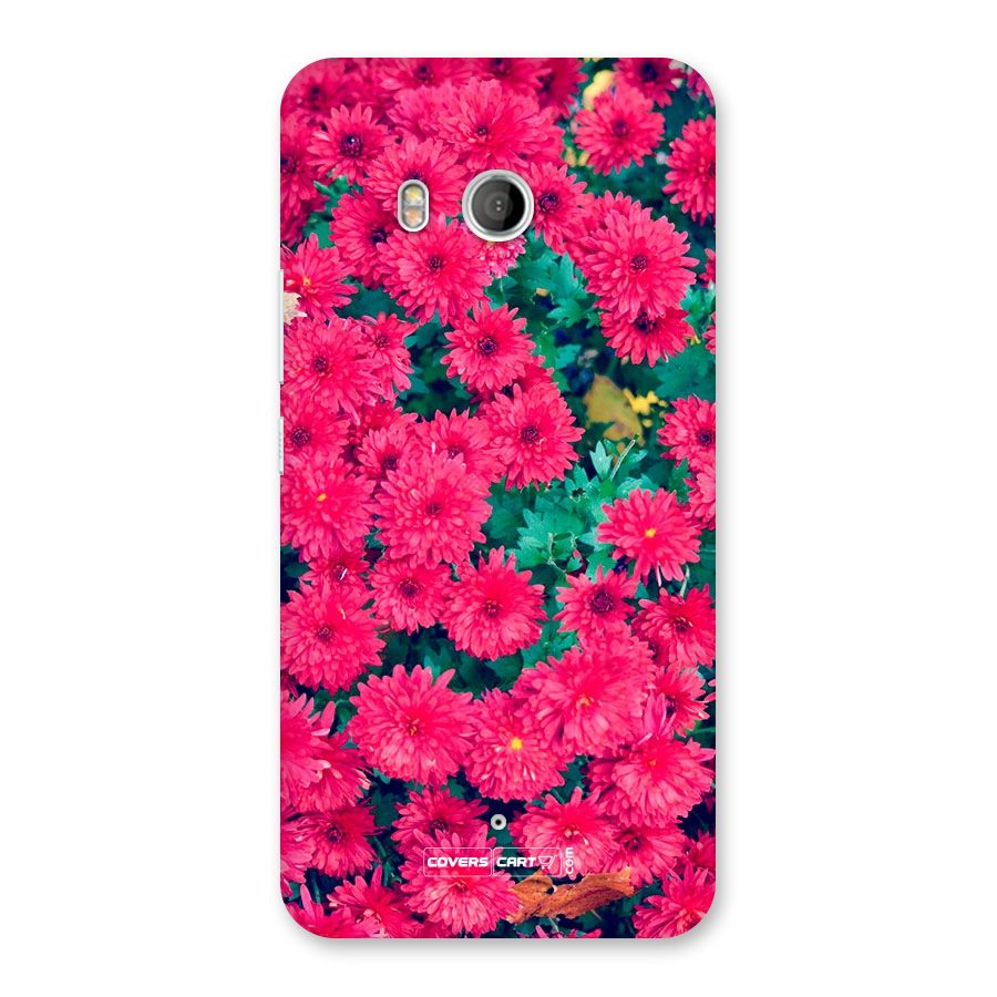 Pink Flowers Back Case for HTC U11