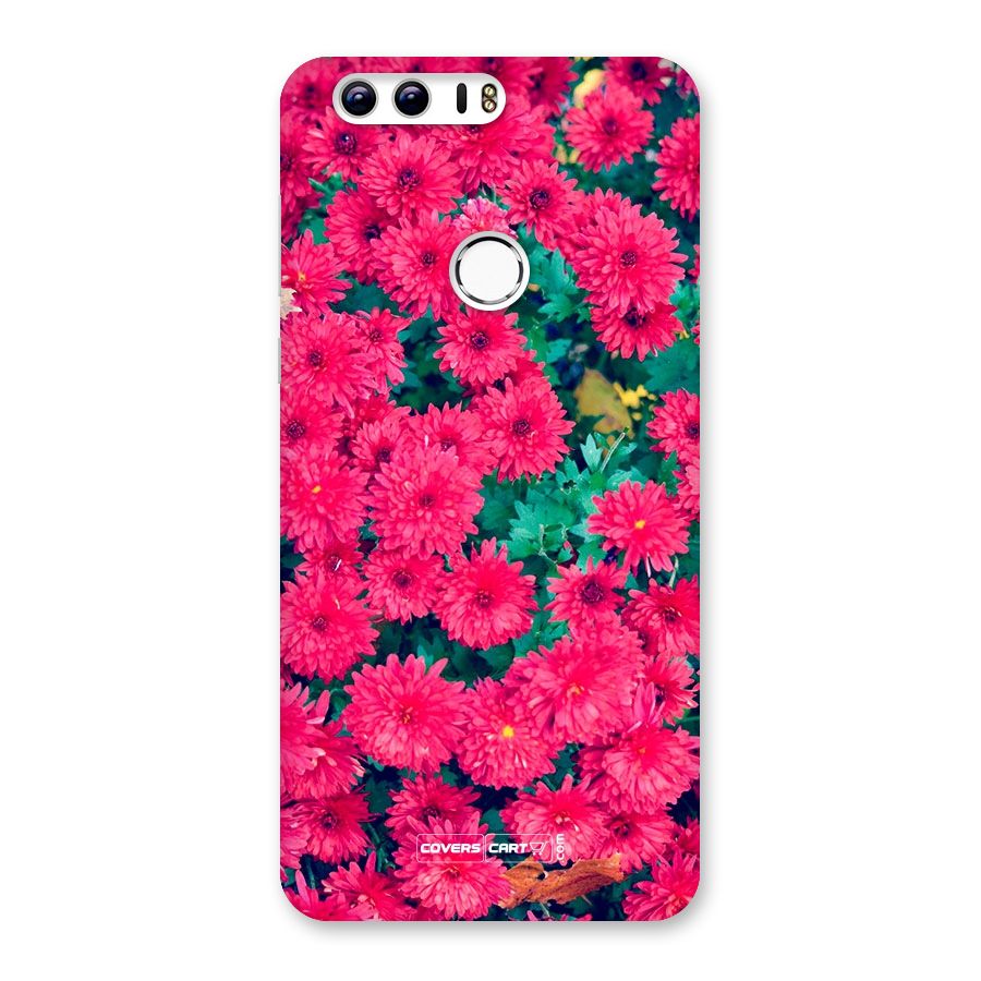Pink Flowers Back Case for Honor 8