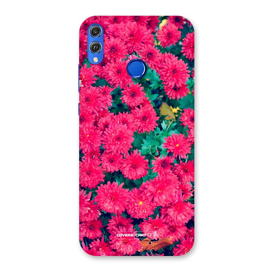 Pink Flowers Back Case for Honor 8X