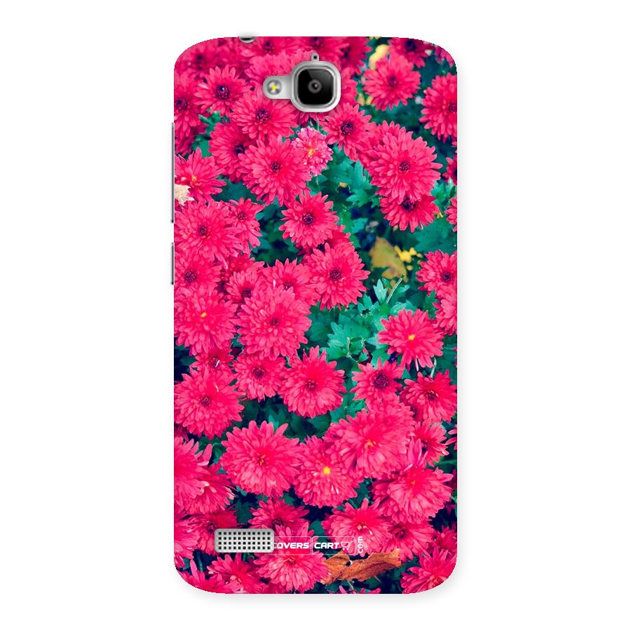 Pink Flowers Back Case for Honor Holly