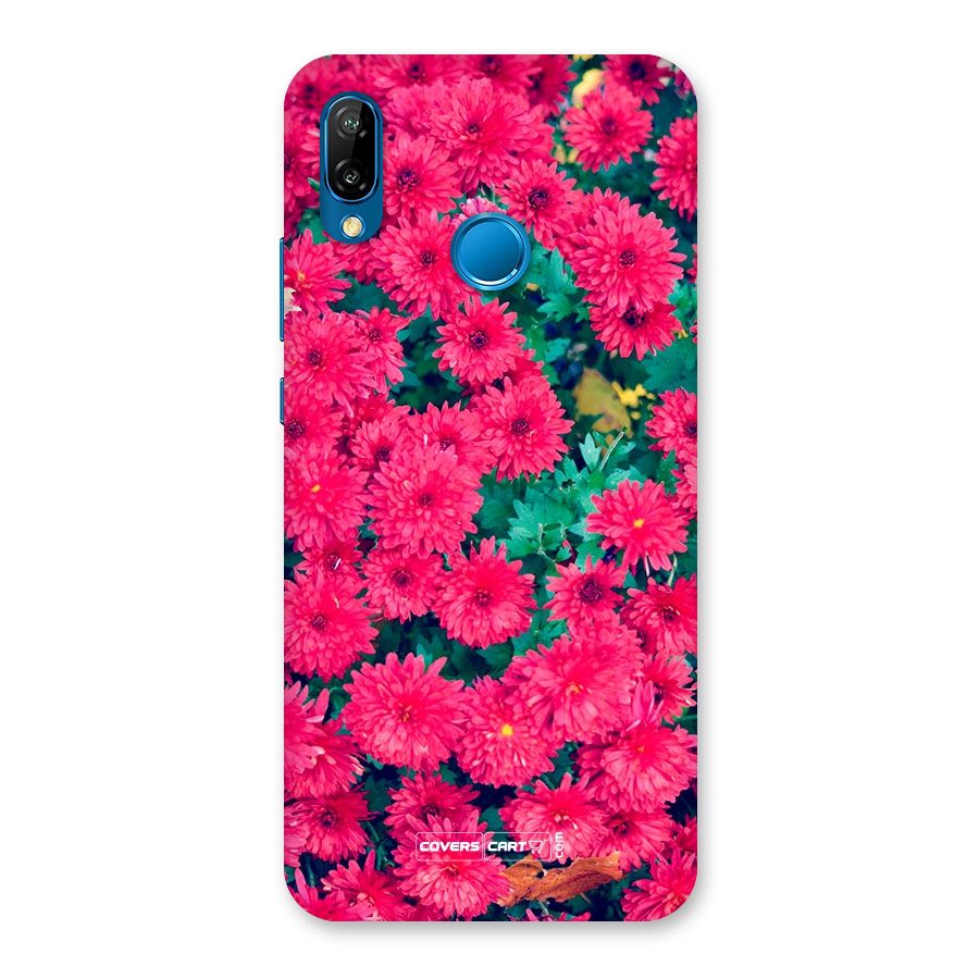 Pink Flowers Back Case for Huawei P20 Lite