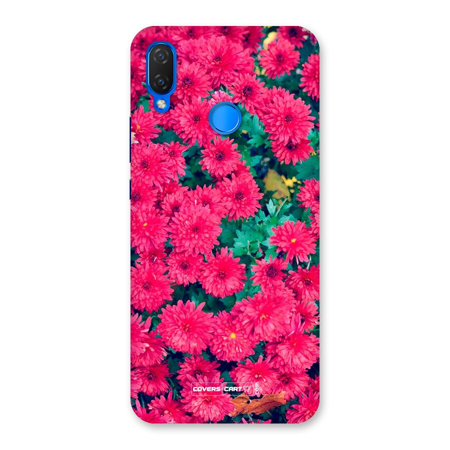 Pink Flowers Back Case for Huawei P Smart+