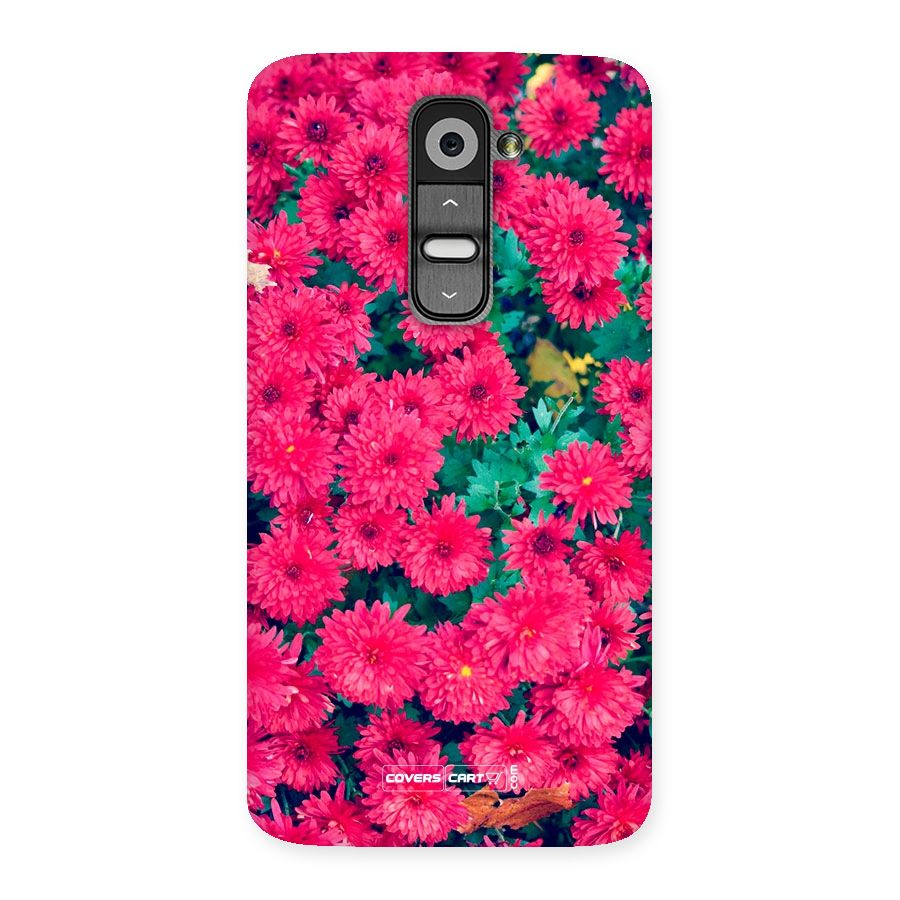 Pink Flowers Back Case for LG G2