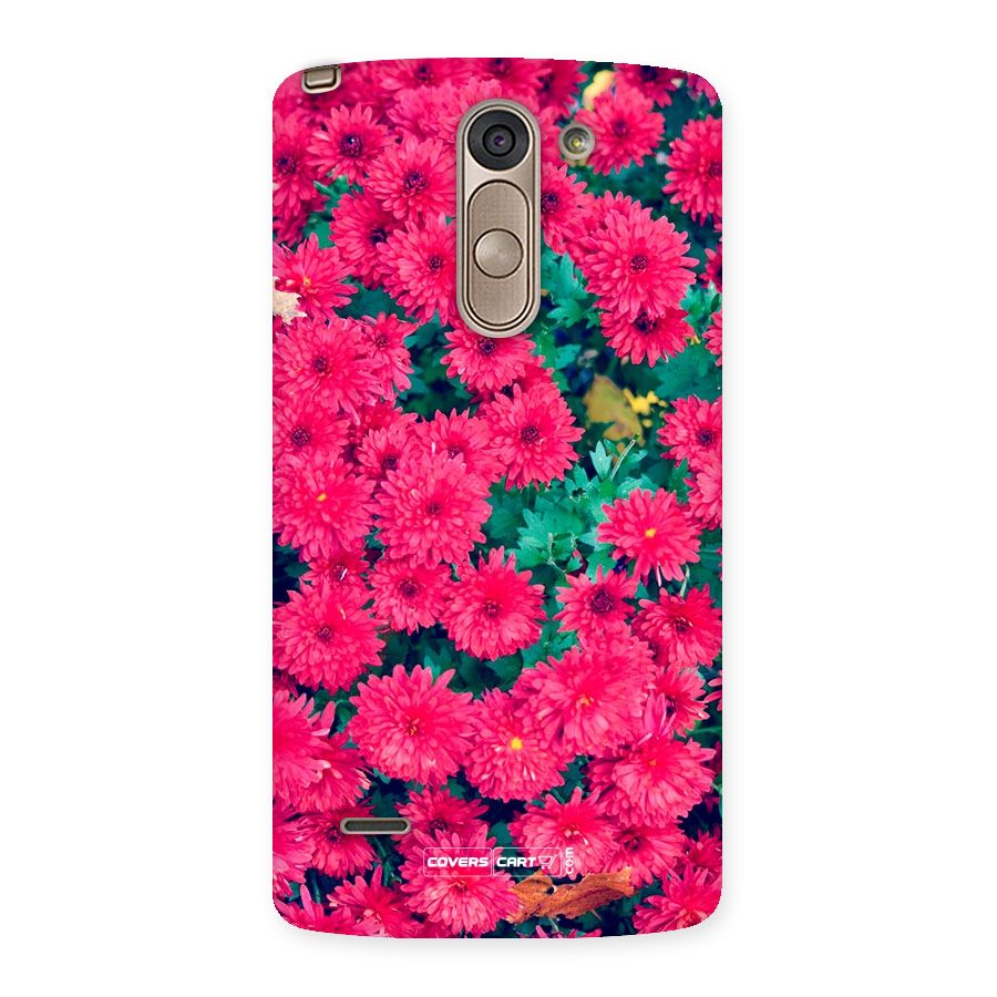 Pink Flowers Back Case for LG G3 Stylus