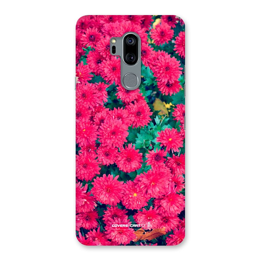 Pink Flowers Back Case for LG G7