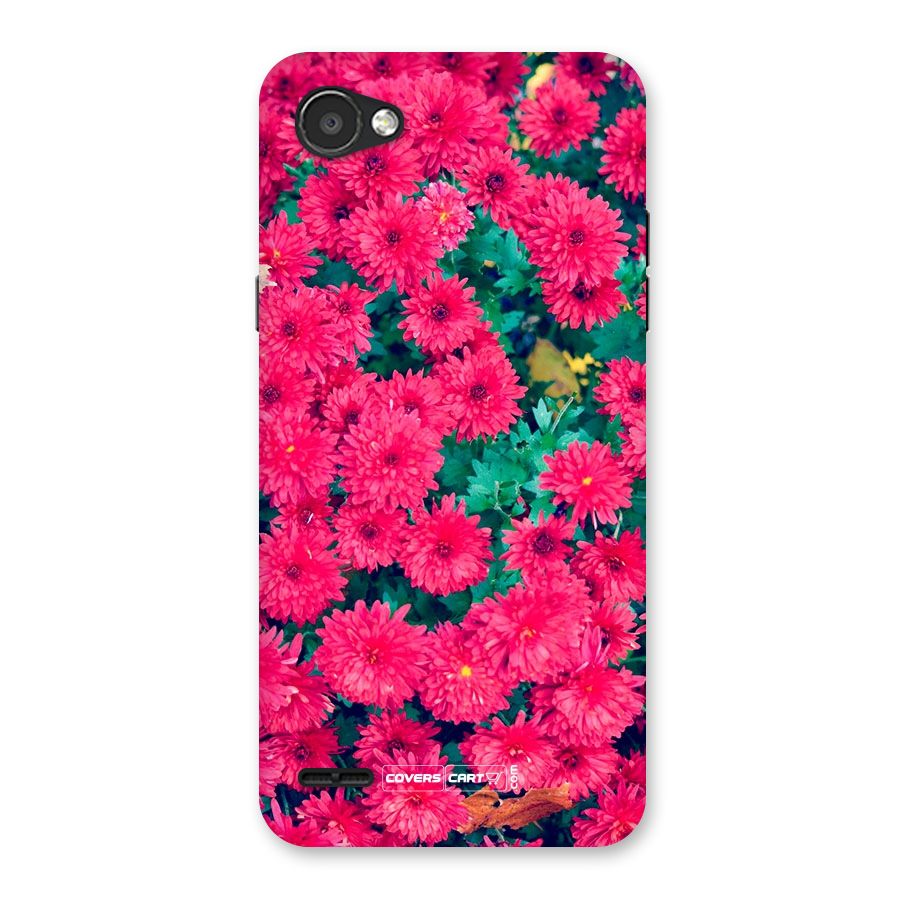 Pink Flowers Back Case for LG Q6