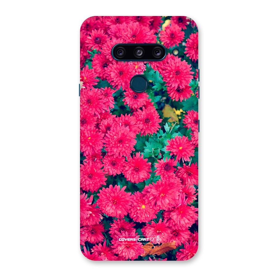 Pink Flowers Back Case for LG  V40 ThinQ