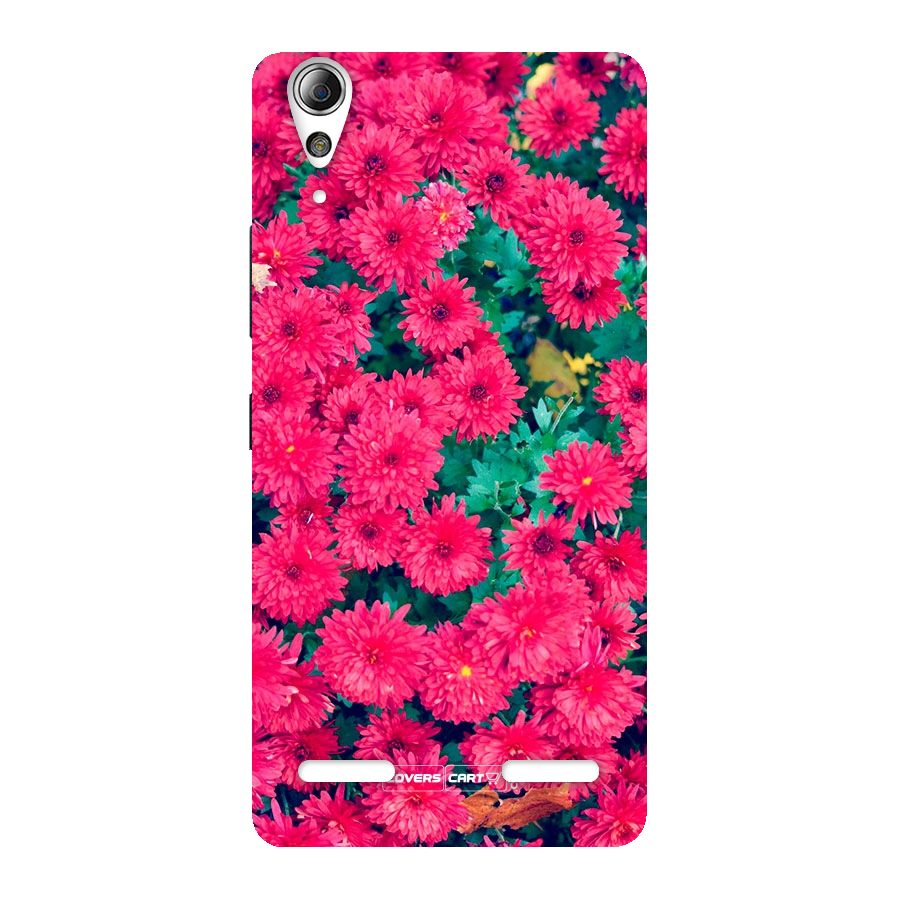 Pink Flowers Back Case for Lenovo A6000 Plus