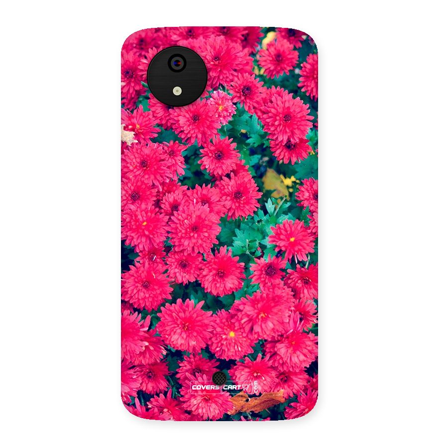 Pink Flowers Back Case for Micromax Canvas A1