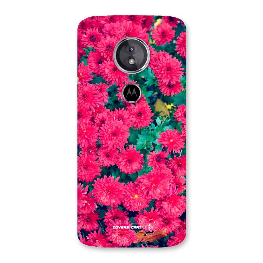 Pink Flowers Back Case for Moto E5