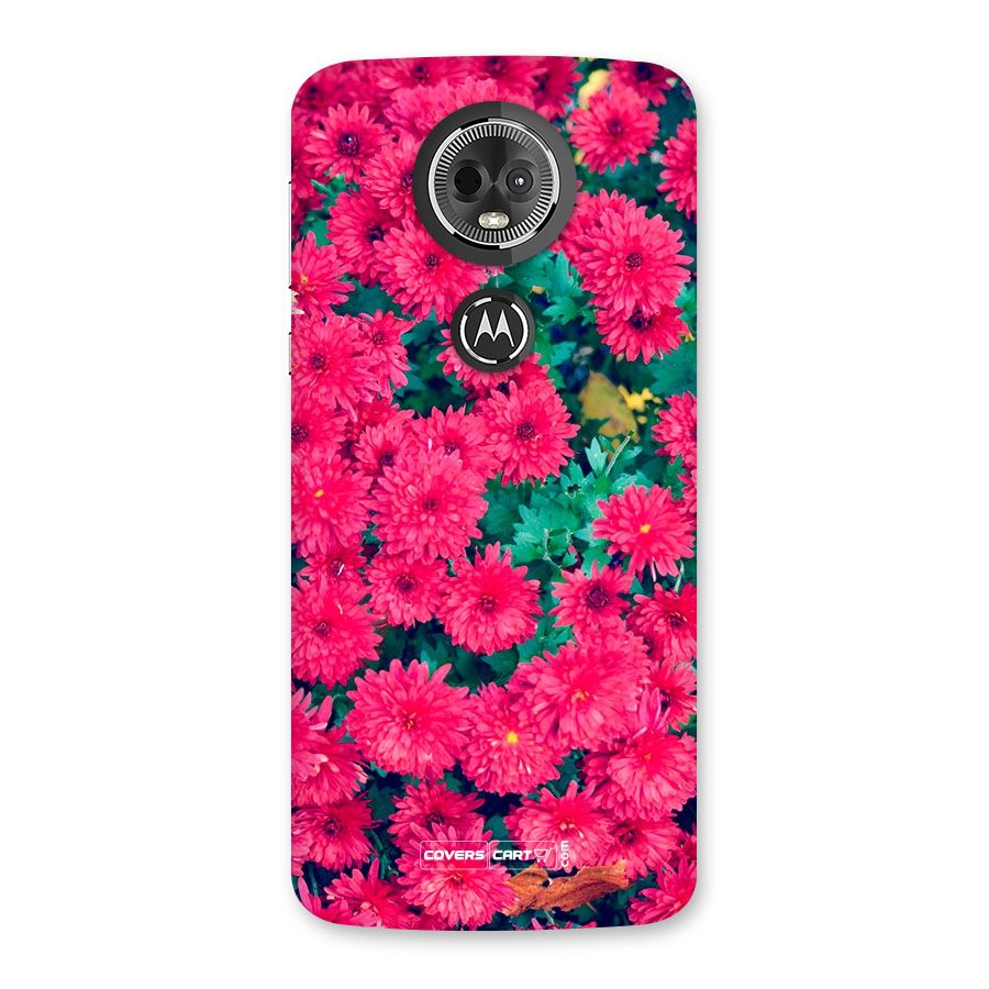 Pink Flowers Back Case for Moto E5 Plus