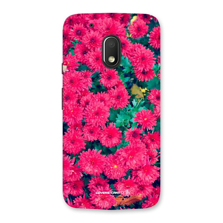 Pink Flowers Back Case for Moto G4 Play