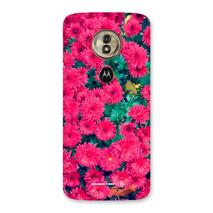 Pink Flowers Back Case for Moto G6 Play