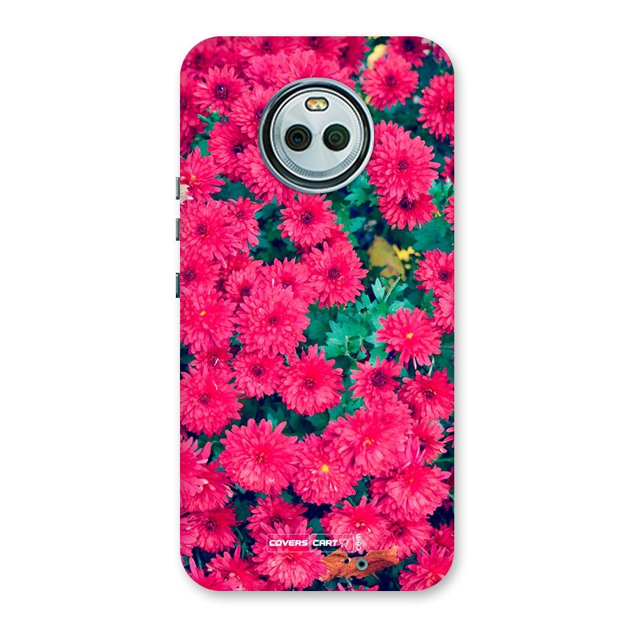 Pink Flowers Back Case for Moto X4