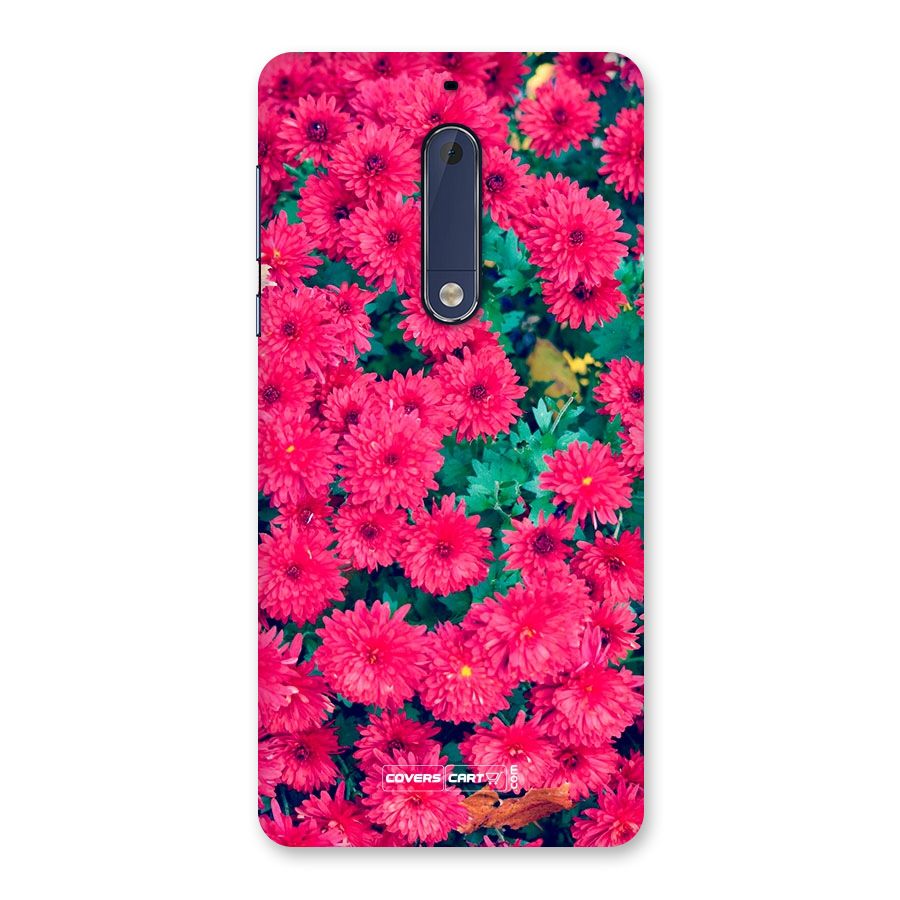 Pink Flowers Back Case for Nokia 5