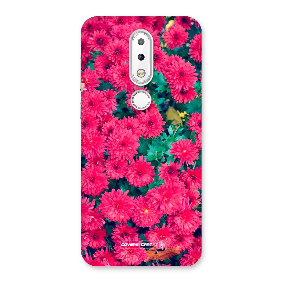 Pink Flowers Back Case for Nokia 6.1 Plus