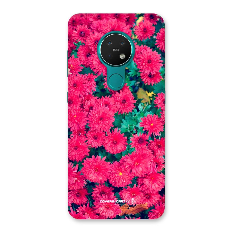 Pink Flowers Back Case for Nokia 7.2