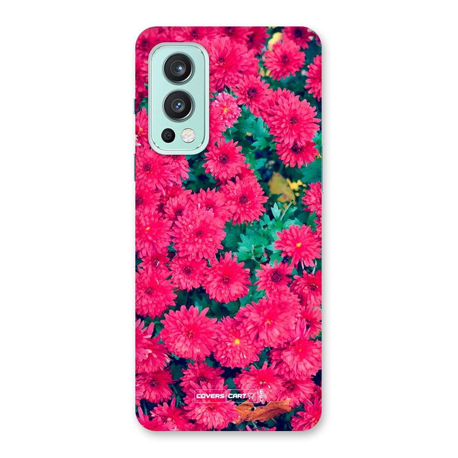 Pink Flowers Back Case for OnePlus Nord 2 5G
