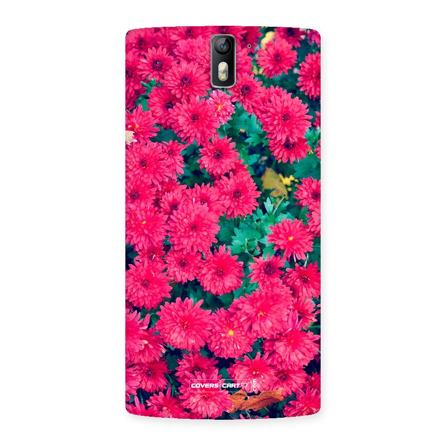 Pink Flowers Back Case for One Plus One