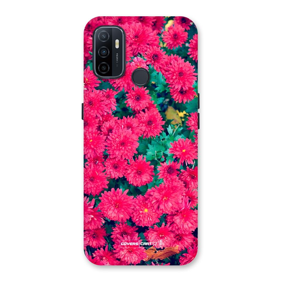 Pink Flowers Back Case for Oppo A32