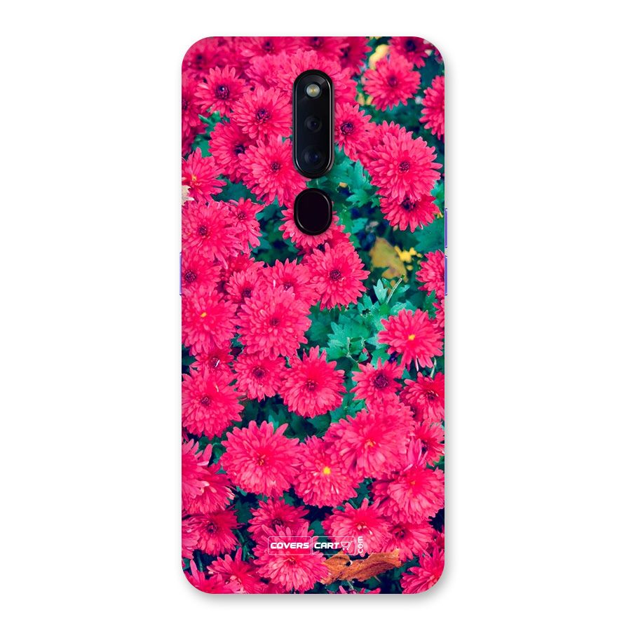 Pink Flowers Back Case for Oppo F11 Pro
