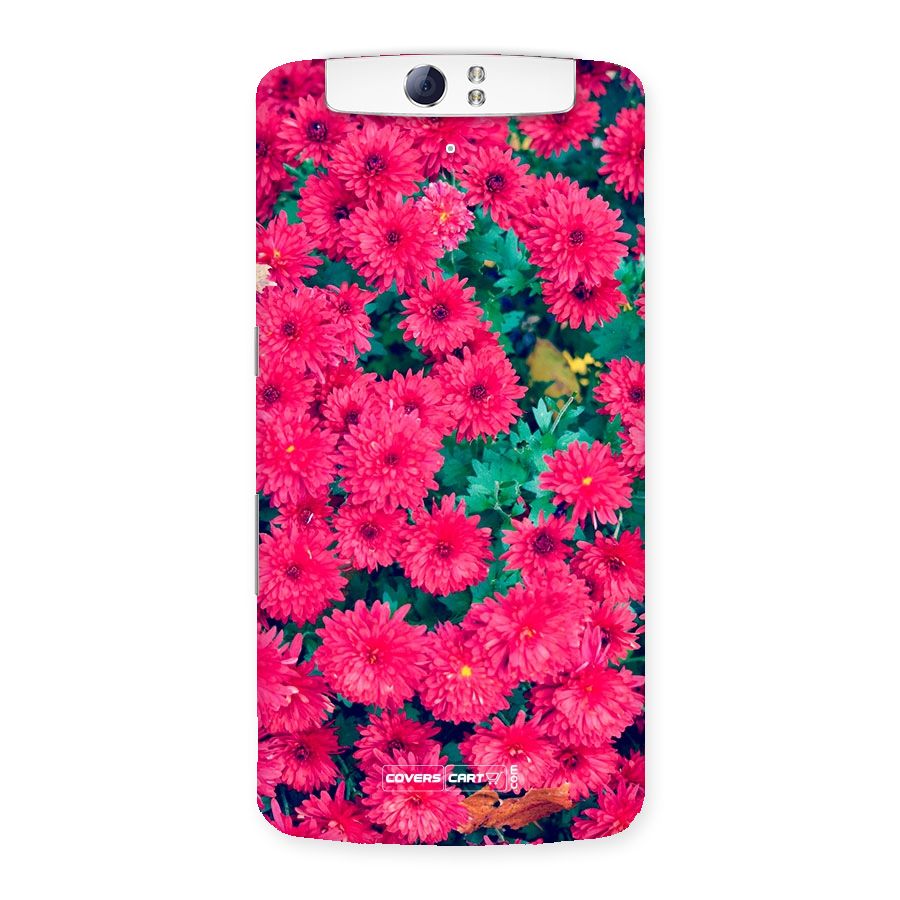 Pink Flowers Back Case for Oppo N1