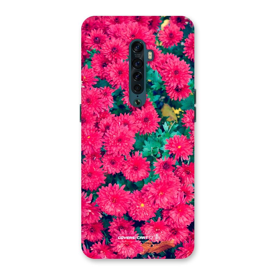 Pink Flowers Back Case for Oppo Reno2