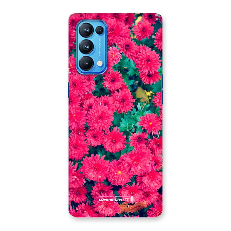 Pink Flowers Back Case for Oppo Reno5 Pro 5G
