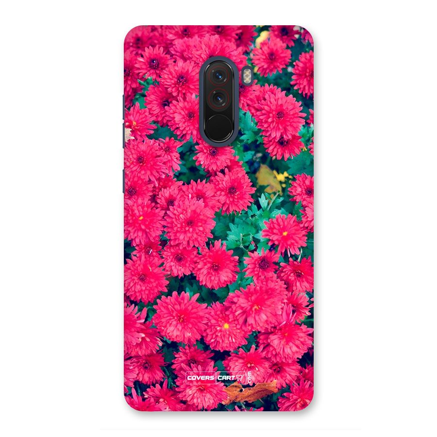 Pink Flowers Back Case for Poco F1