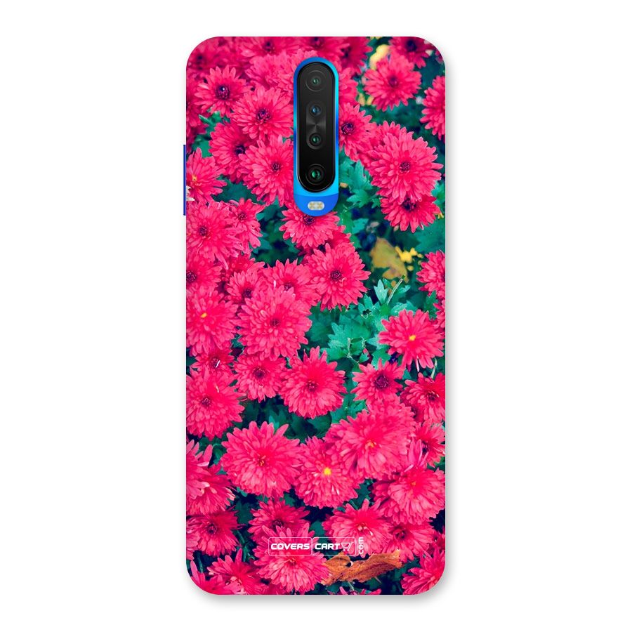 Pink Flowers Back Case for Poco X2