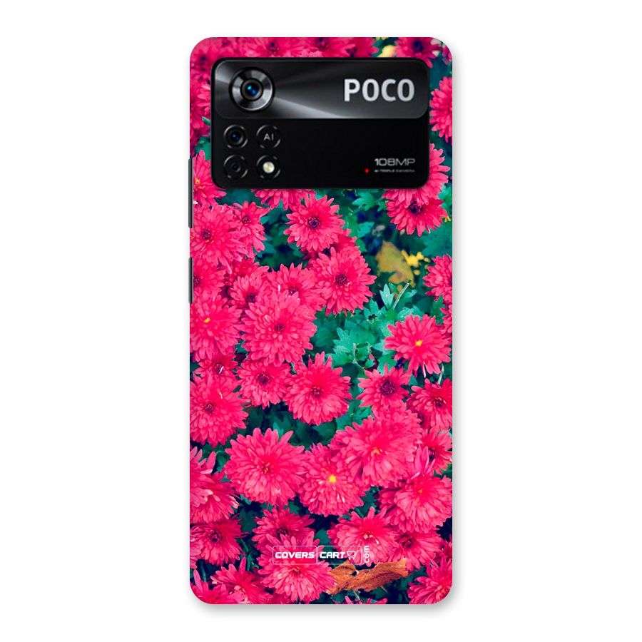Pink Flowers Back Case for Poco X4 Pro 5G