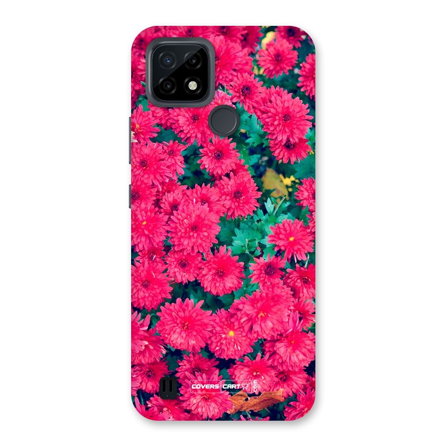 Pink Flowers Back Case for Realme C21