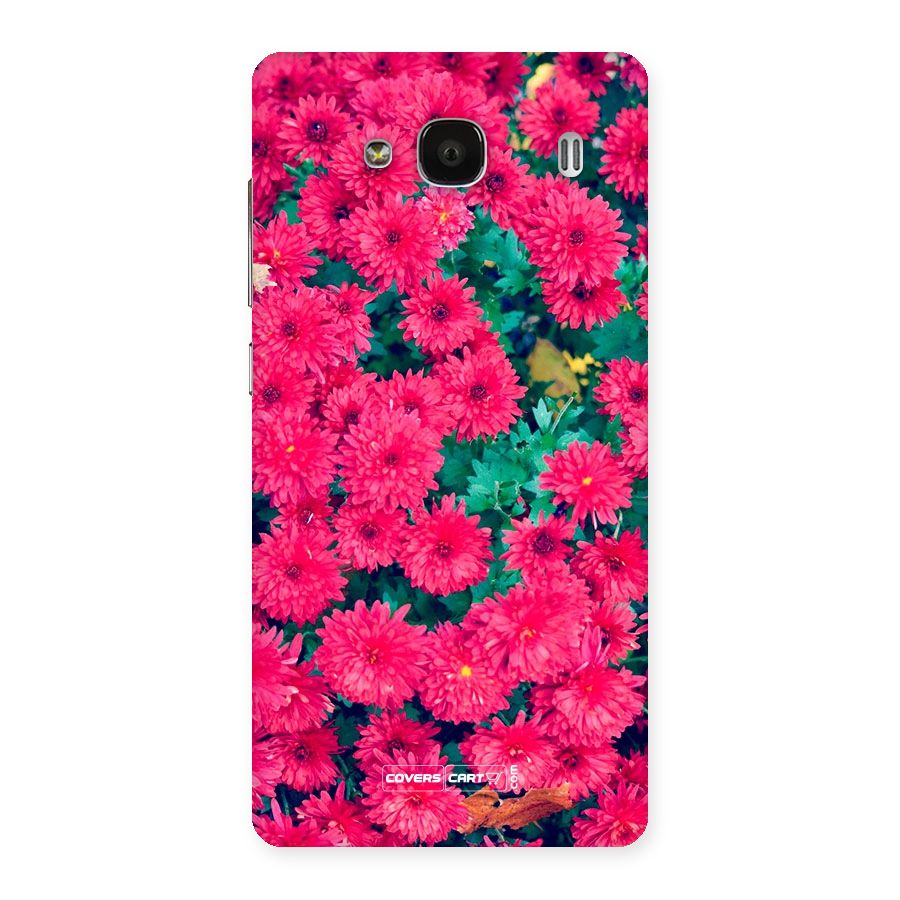 Pink Flowers Back Case for Redmi 2