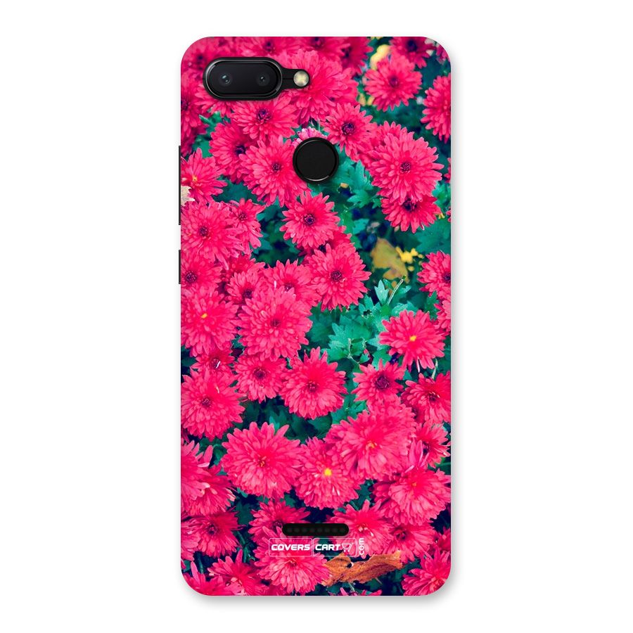 Pink Flowers Back Case for Redmi 6
