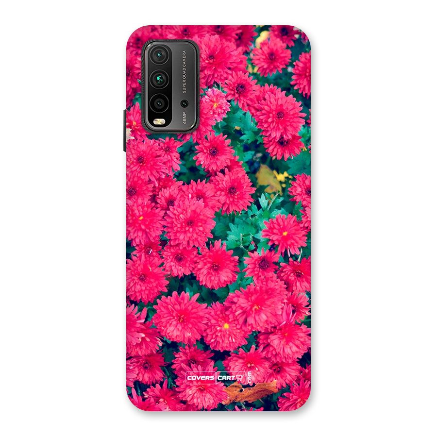 Pink Flowers Back Case for Redmi 9 Power