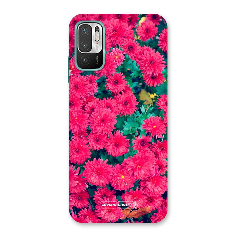 Pink Flowers Back Case for Redmi Note 10T 5G