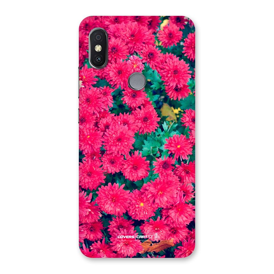 Pink Flowers Back Case for Redmi Y2