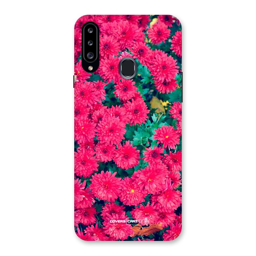 Pink Flowers Back Case for Samsung Galaxy A20s