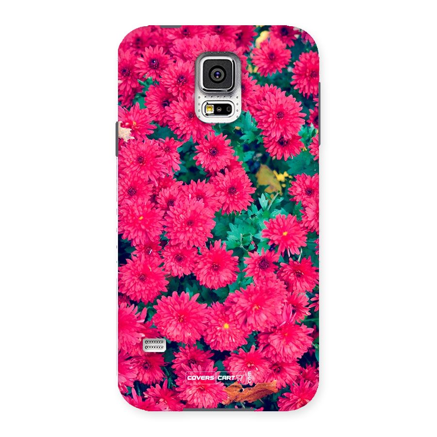 Pink Flowers Back Case for Samsung Galaxy S5