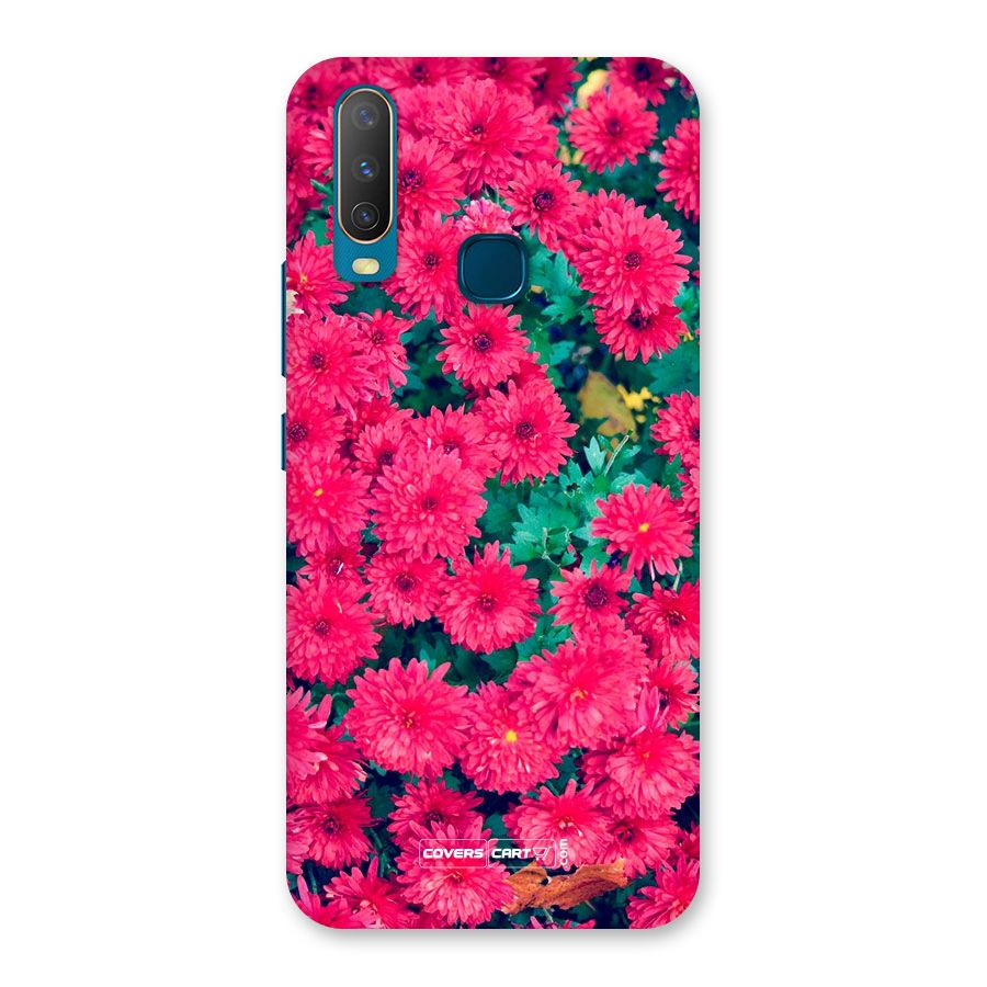 Pink Flowers Back Case for Vivo U10
